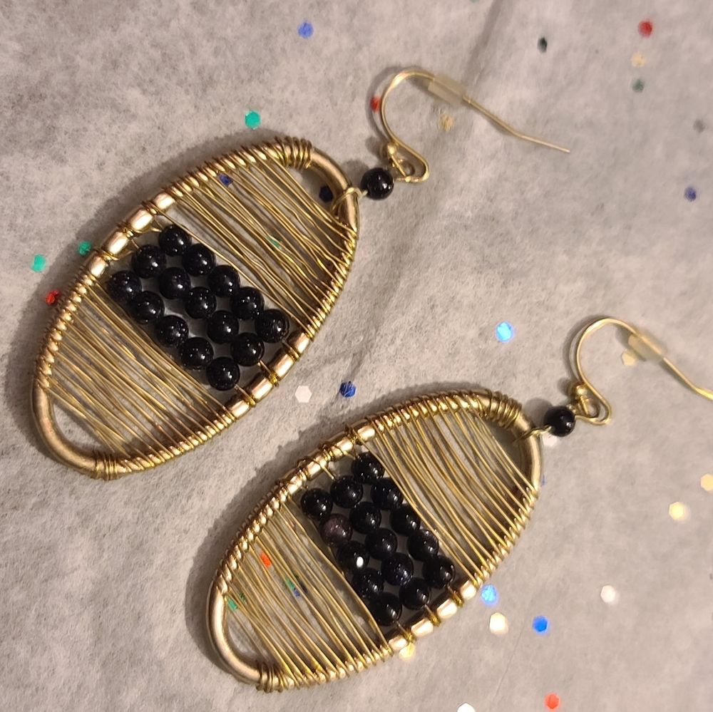 Marlyn Schiff Wire Wrap and Beaded Drops